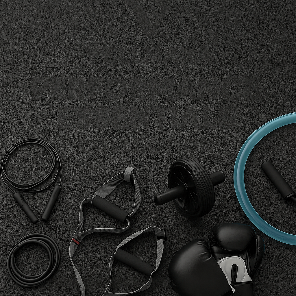 Performance Essentials Collection- Small gear. Big results. Featuring jump ropes, ab wheel, boxing gloves, and fitness accessories.