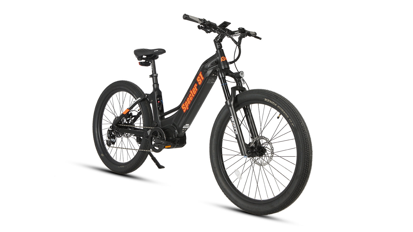 SPECTER-ST 2.0 Performance Ebike displayed on a white background, showcasing its modern design and 27.5" tires.