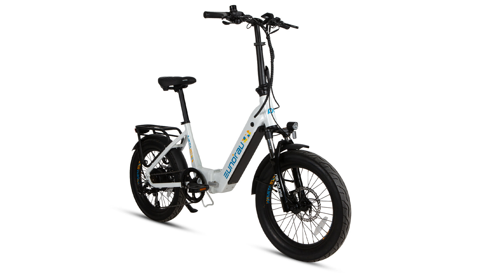 META Foldable City Ebike model showcasing its sleek design and features.