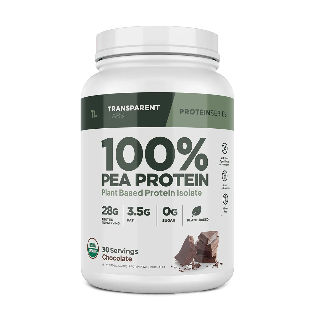 Transparent Labs 100% Pea Protein Isolate -30 Servings