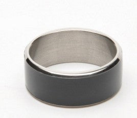 JAKCOM R3F Smart Ring Waterproof in black color showcasing its sleek design and high-tech features.