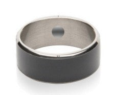 JAKCOM R3F Smart Ring Waterproof design in black color, showcasing its sleek and modern style.