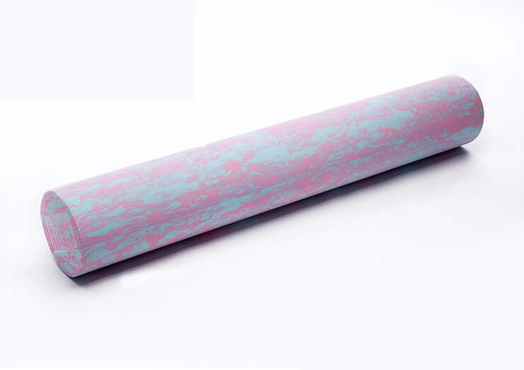 Aomardon Yoga Foam Muscle Rrelaxation Massage Roller in pink and blue design, perfect for muscle relaxation and recovery.