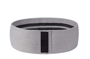 Fabric Resistance Bands by Vellmara in gray color, durable polyester cotton and latex silk material for fitness.