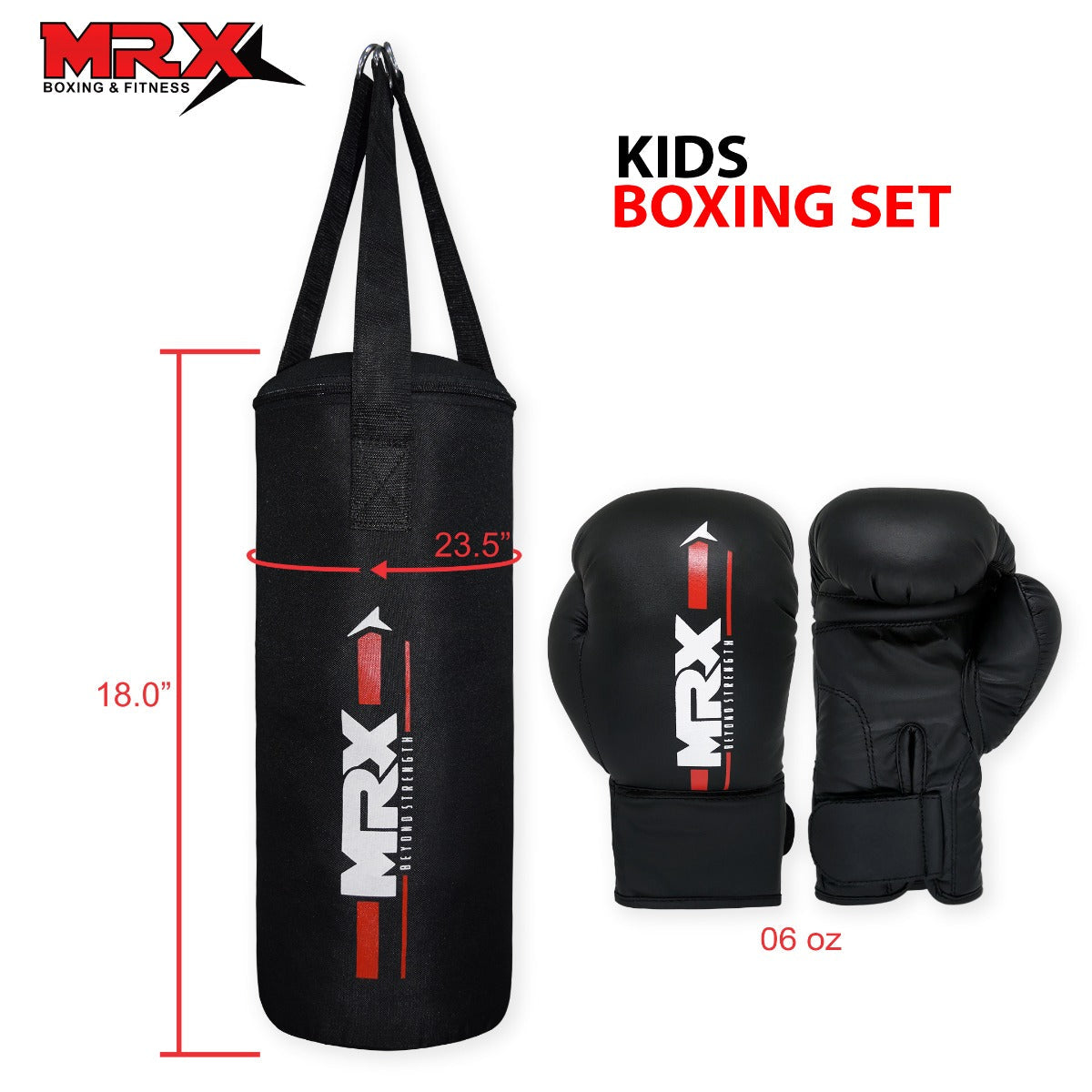 MRX Kids Boxing Gloves 6 Oz With Filled Punching Unisex