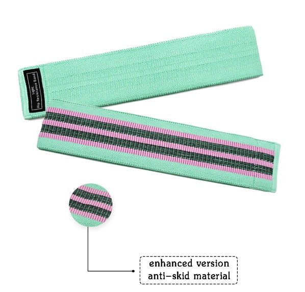 Fabric Resistance Bands by Vellmara in lake blue with enhanced anti-skid material for fitness and sports.
