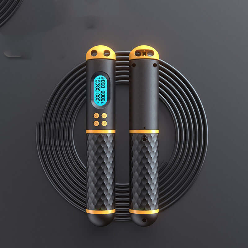 Intelligent Counting Skipping Rope with digital display and durable construction for effective workouts.