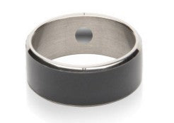 JAKCOM R3F Smart Ring Waterproof in black color, showcasing its sleek design and NFC technology feature.