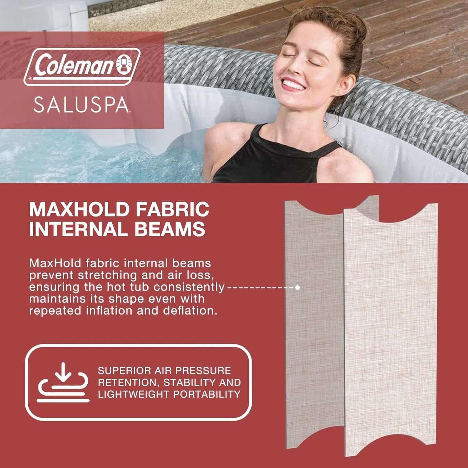 7 Person Gray Inflatable Hot Tub 180 Jets