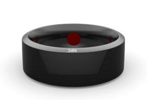 JAKCOM R3F Smart Ring Waterproof in black color showcasing NFC technology.