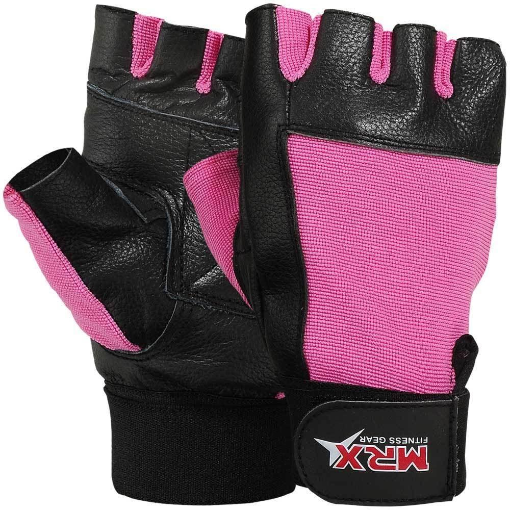 MRX Women's Weightlifting Gloves Gym Workout Lifting Glove Pink