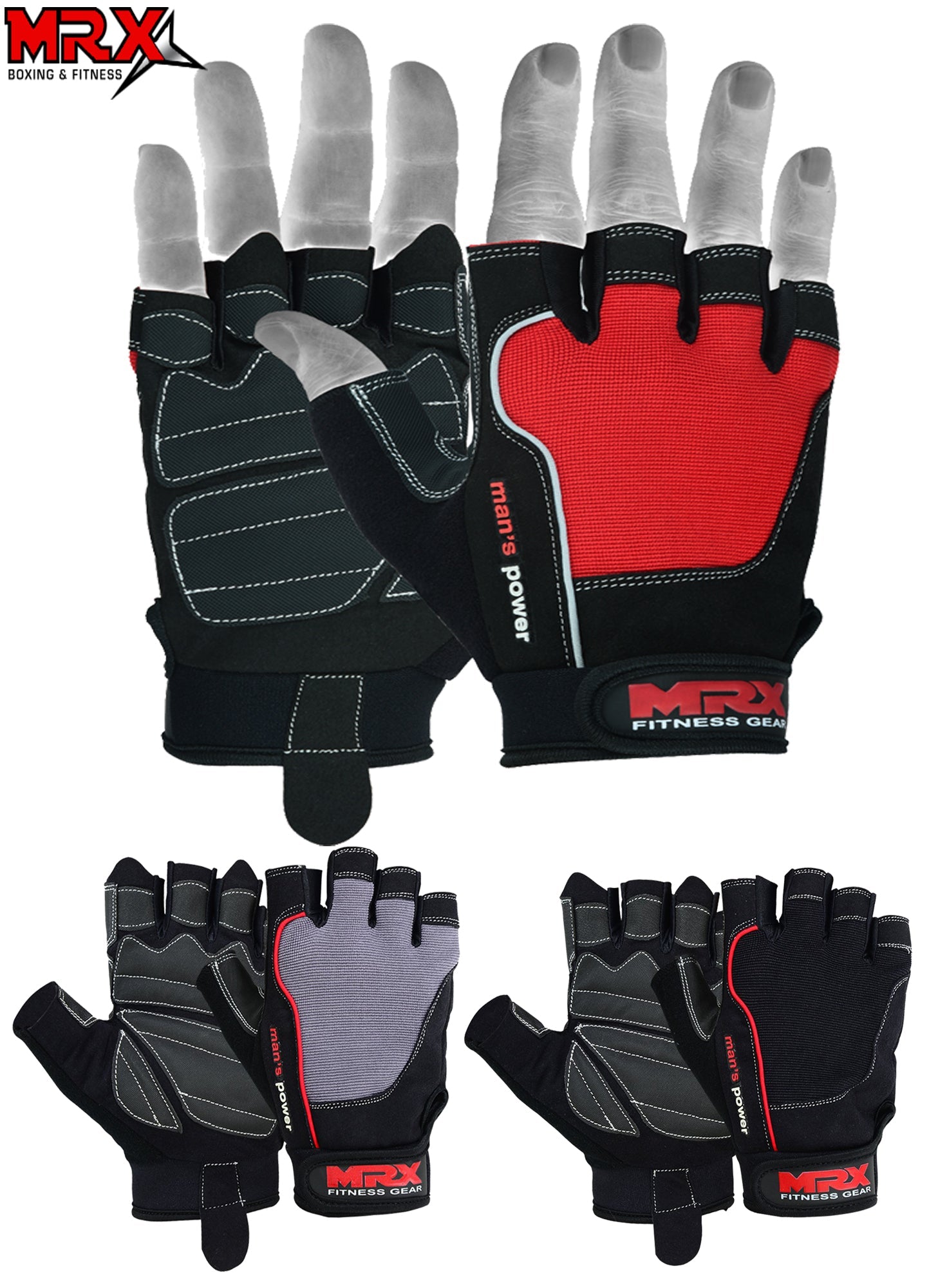 MRX Weight Lifting Amara Leather Gloves Unisex