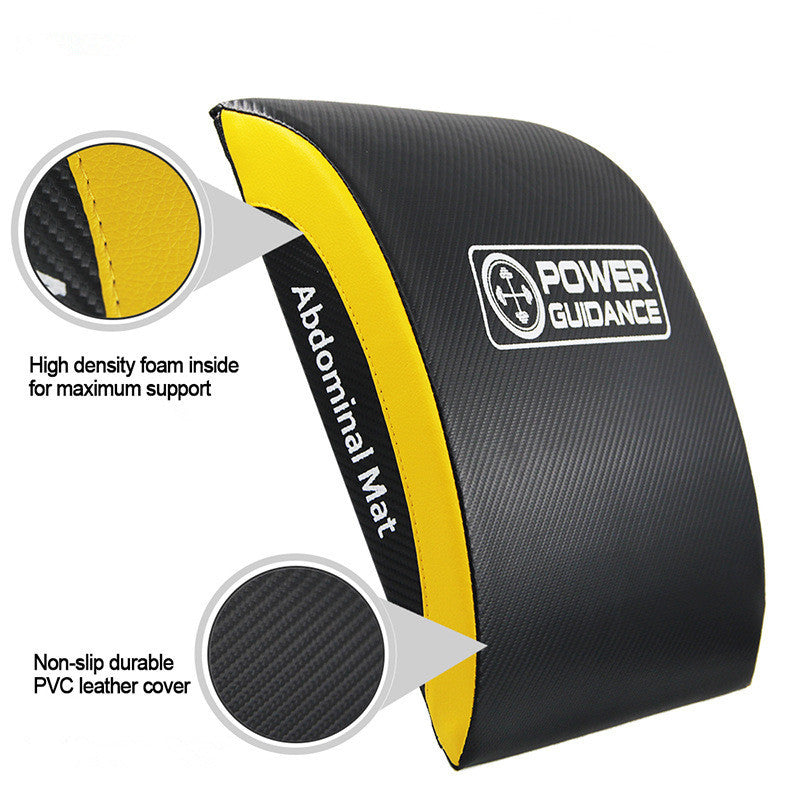 Portable Sit-up Training Mat Fitness Equipment featuring high density foam and durable PVC leather.