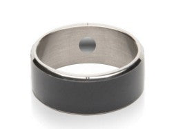 JAKCOM R3F Smart Ring Waterproof in black, showcasing its sleek design and NFC functionality.