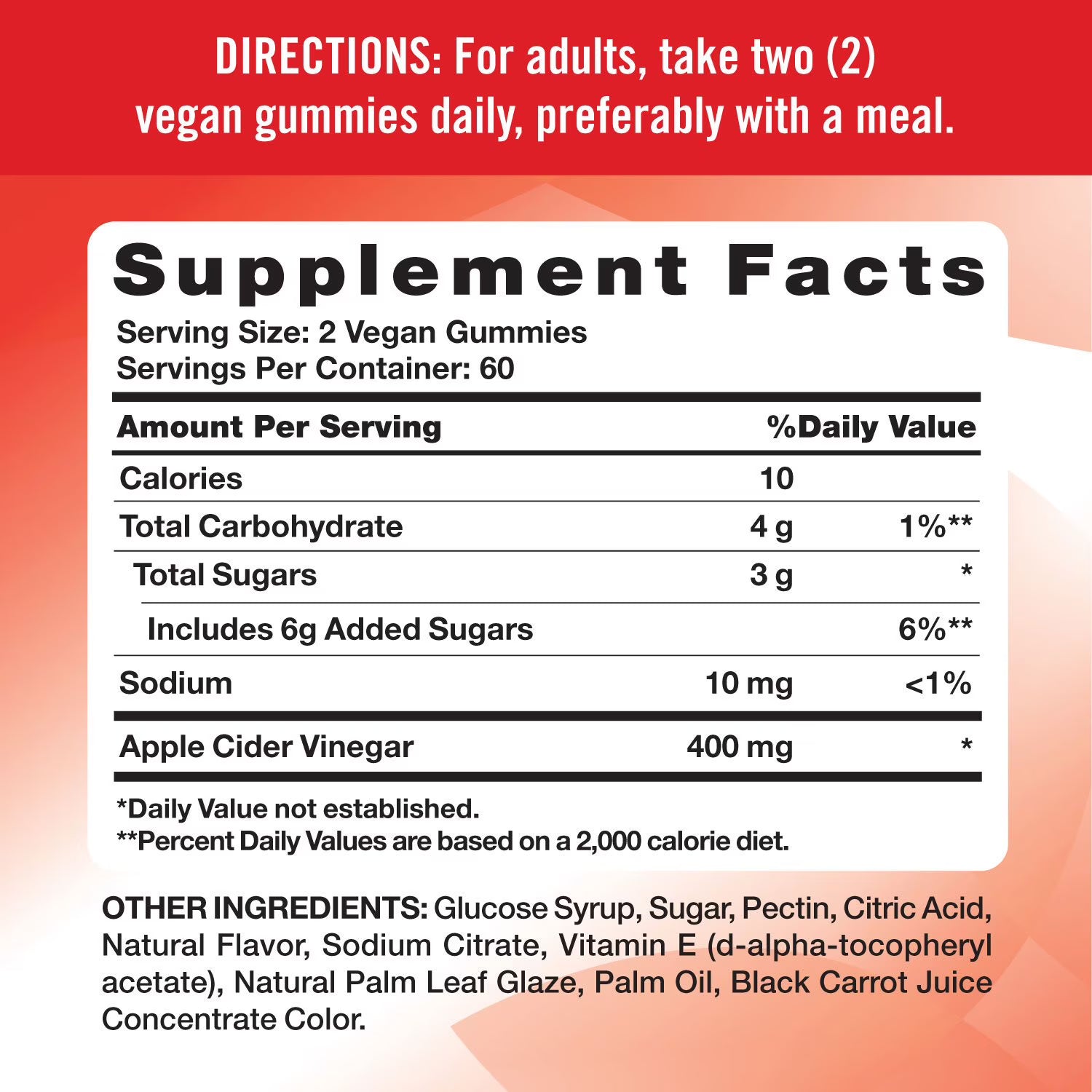 Nature's Truth Apple Cider Vinegar Gummies 400 mg - 120 Gummies