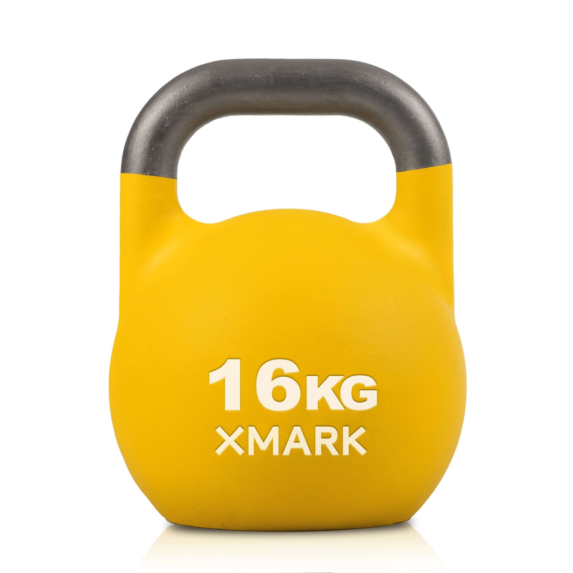 Competition Kettlebells Singles & Sets - 16kg yellow kettlebell for fitness training.