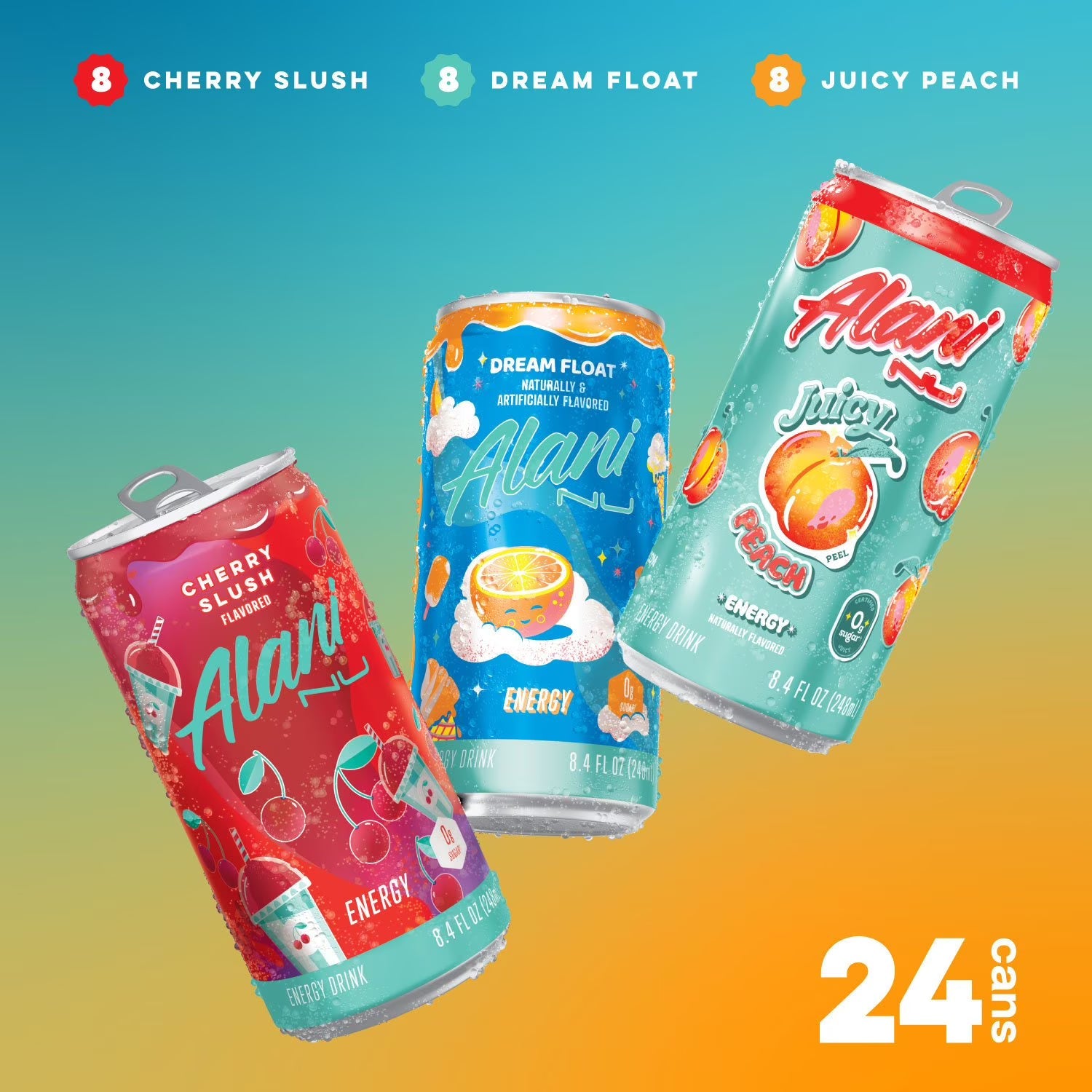 Alani Nu Mini Energy Variety Pack 8.4 fl oz - 24 Can Pack