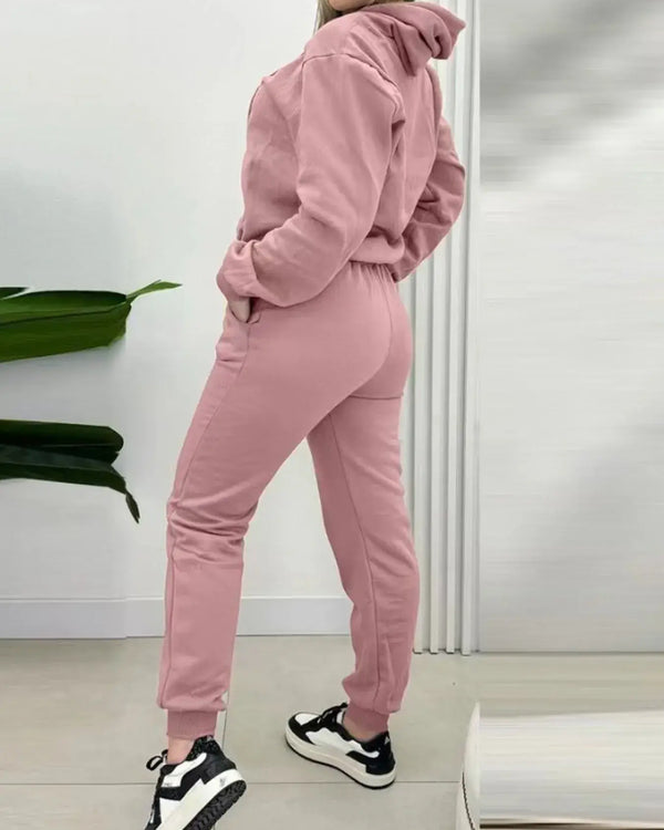 Long Sleeve Hoodie and Joggers Set