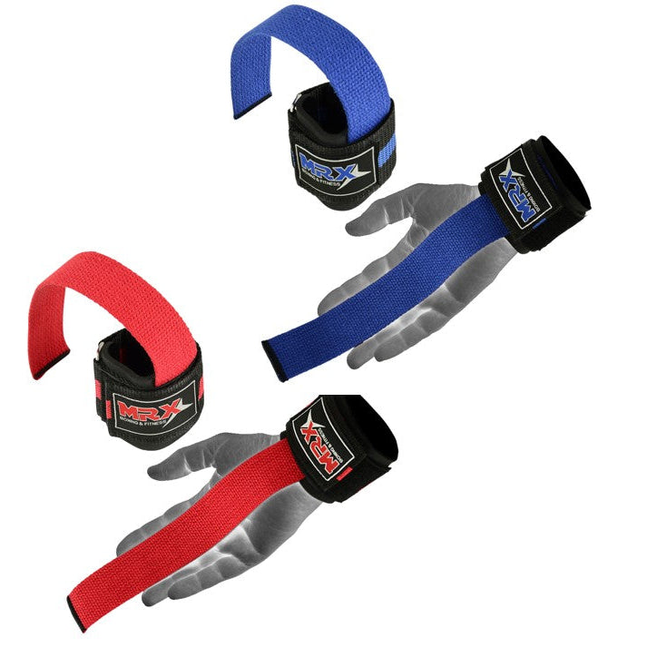 2 Pairs MRX Weight Lifting Straps with Wrist Support for Men & Women