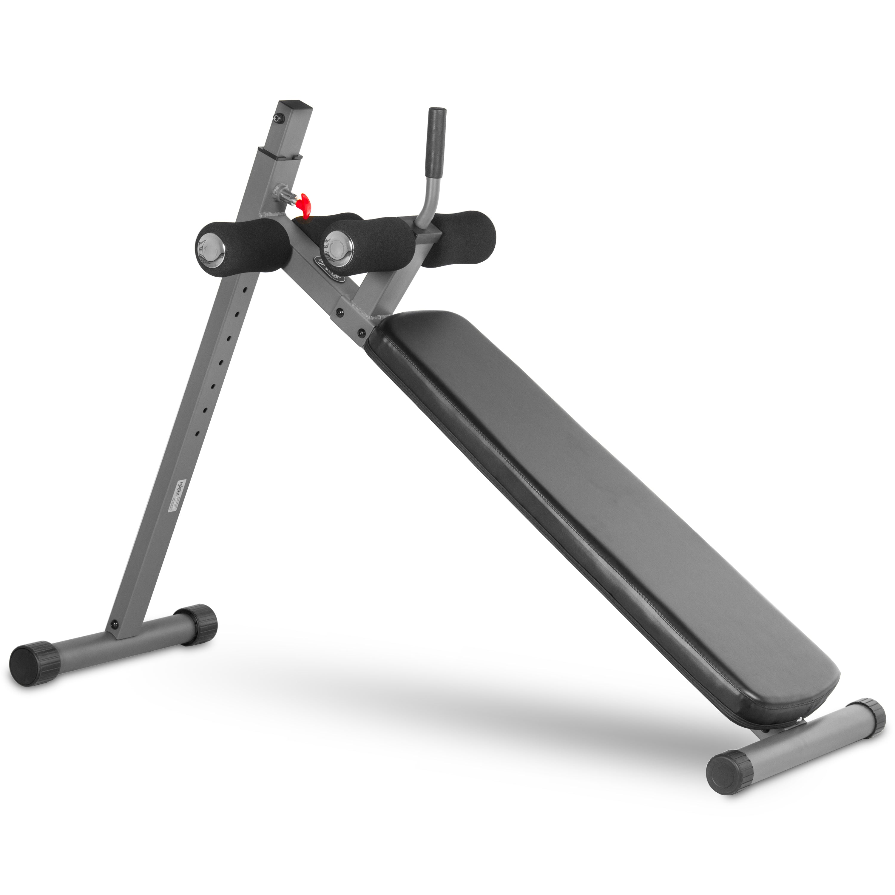 Adjustable Decline Abdominal Sit-up Bench 12 Levels featuring sturdy steel frame and comfortable padding.