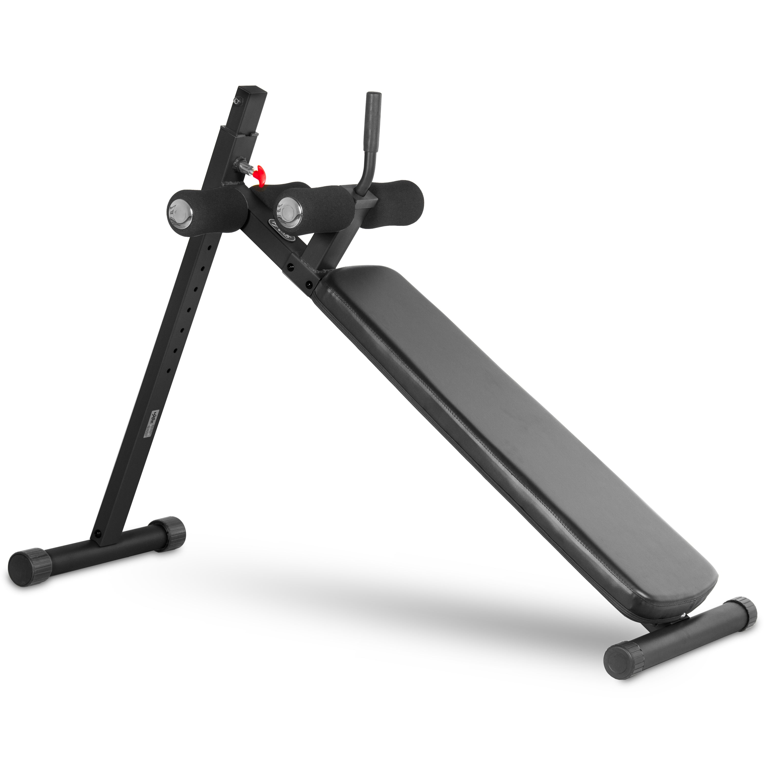 Adjustable Decline Abdominal Sit-up Bench 12 Levels in black, featuring adjustable decline positions and comfortable padding.
