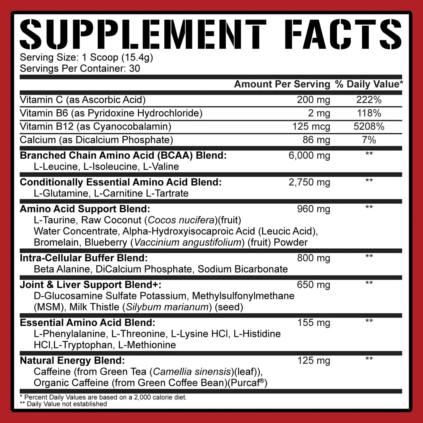 5% All Day You May Caffeinated BCAA