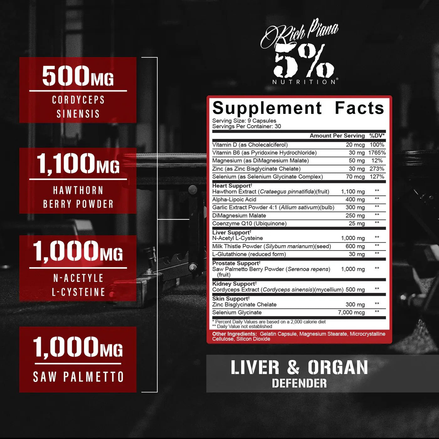5% Liver & Organ Defender -270 Caps