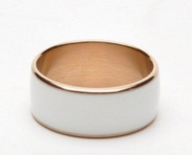 JAKCOM R3F Smart Ring Waterproof in white with gold accents displayed on a white background.
