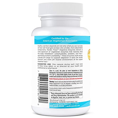 Nordic Naturals Nordic Flora Digestive Enzymes – 45 Capsules