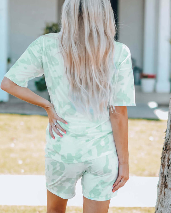 Women Printed Letter Graphic Lounge Set