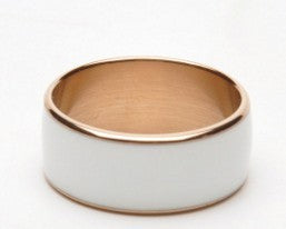 JAKCOM R3F Smart Ring Waterproof in white and rose gold, showcasing a sleek design.