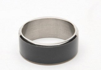 JAKCOM R3F Smart Ring Waterproof in black color, showcasing its sleek design and modern technology features.