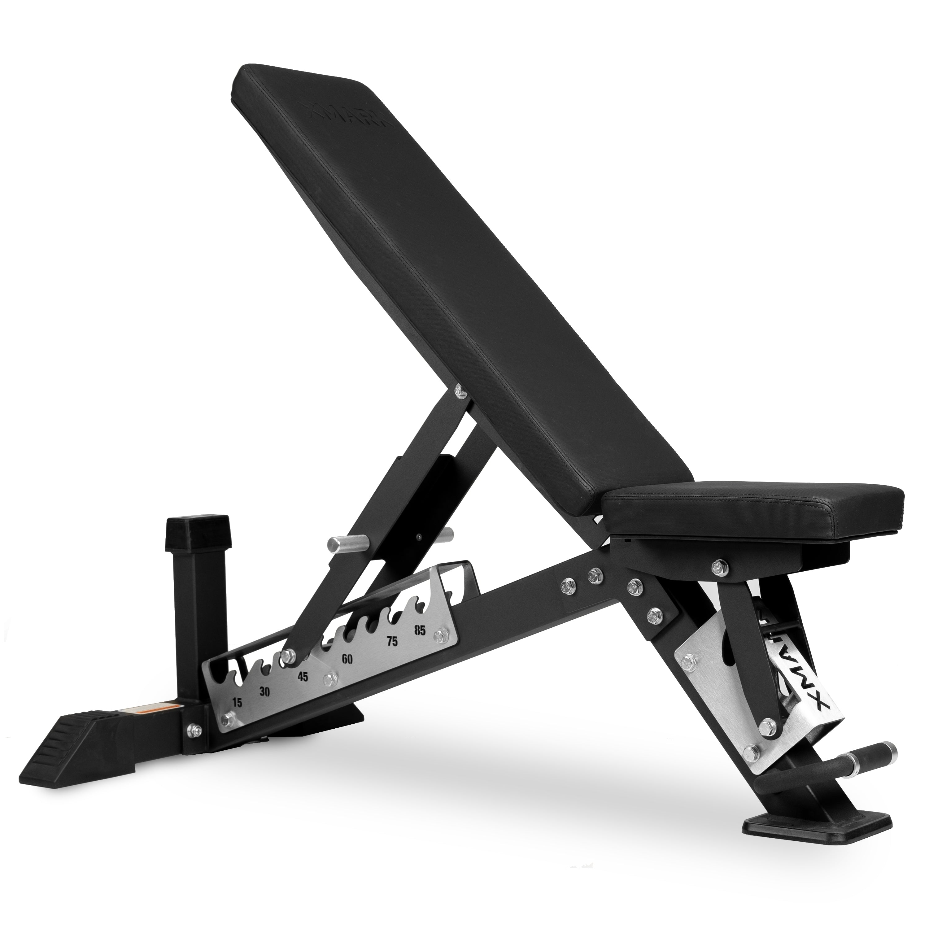 Black Hawk Commercial Adjustable Weight Bench with adjustable incline and sturdy black frame.