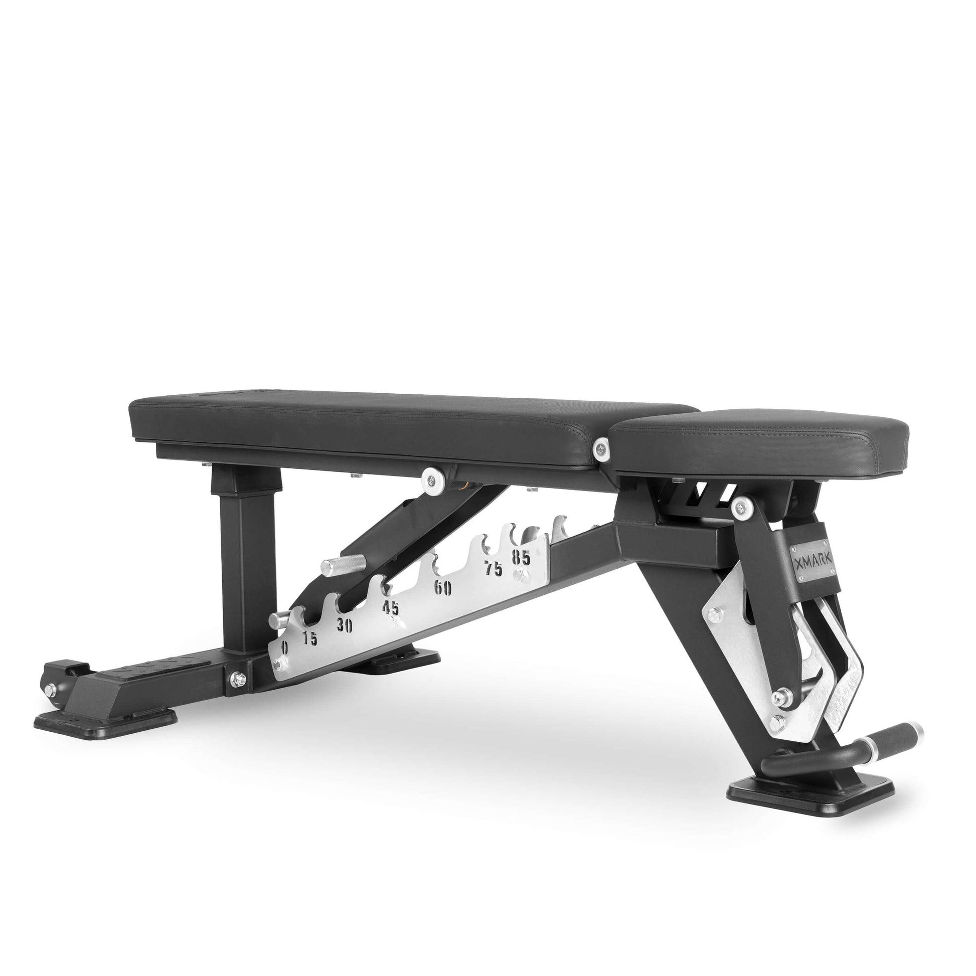 Black Diamond Commercial Adjustable Weight Bench with adjustable settings and heavy-duty construction.
