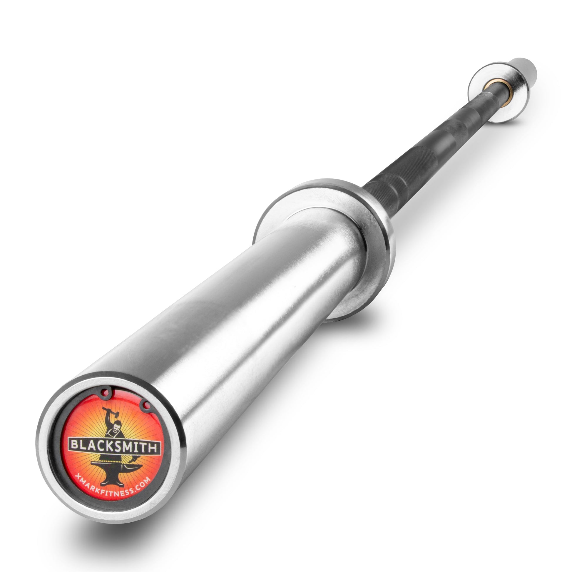 Blacksmith 7ft Olympic Barbell showcasing its durable construction and performance features for weightlifting.