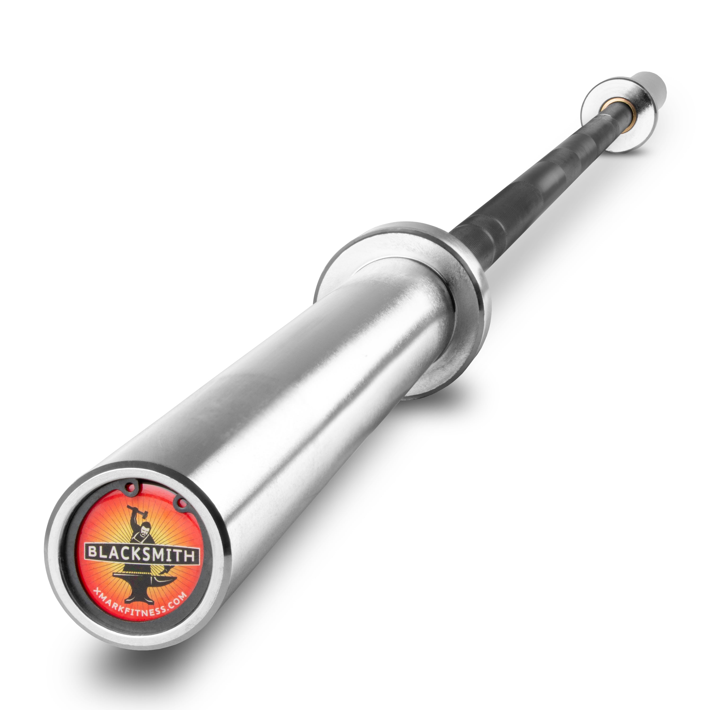 Blacksmith 7ft Olympic Barbell showcasing its durable construction and performance features for weightlifting.