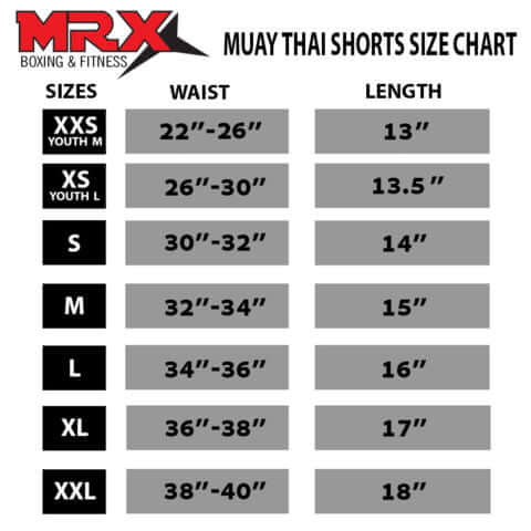 MRX Mens Womens Muay Thai Shorts Kickboxing Fighting Shorts Blue Black Red Flame