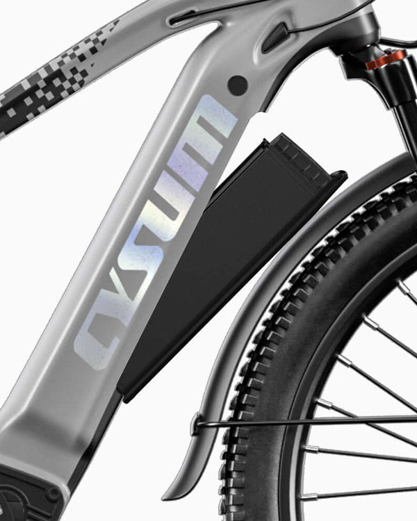 CYSUM Speedy electric mountain bike - 27.5"- Gray color, top speed 25km/h, hydraulic disc brake
