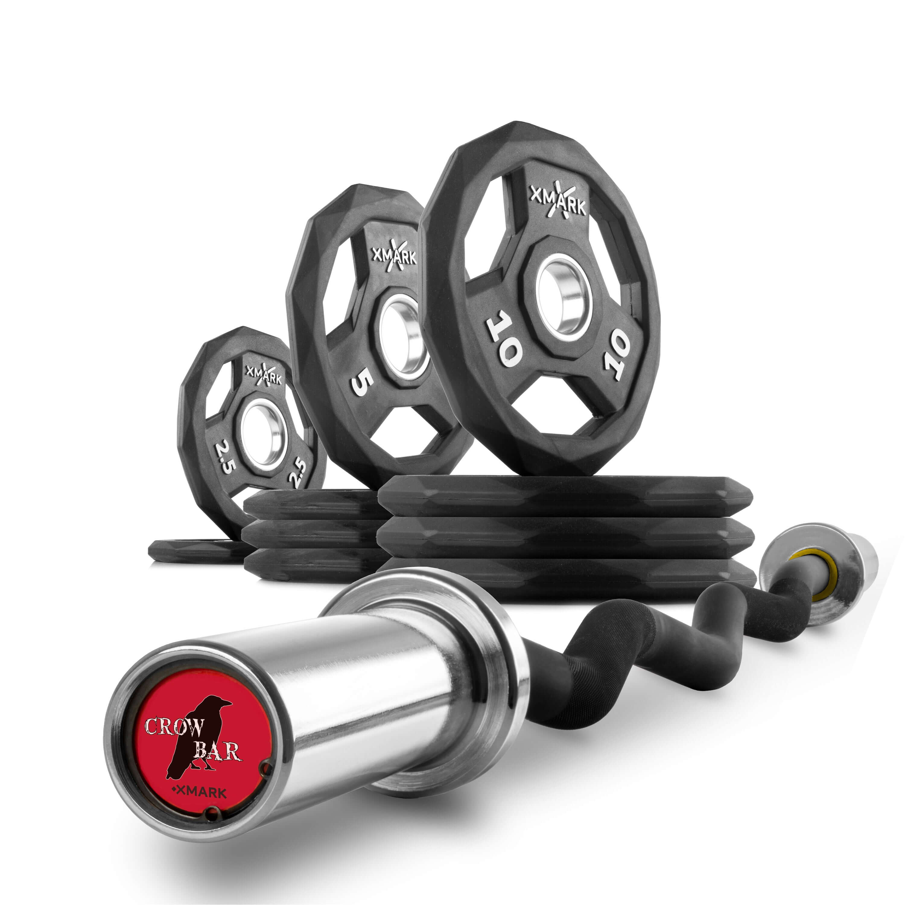 Black Diamond Olympic Weight Plates and Curl Barbell Sets
