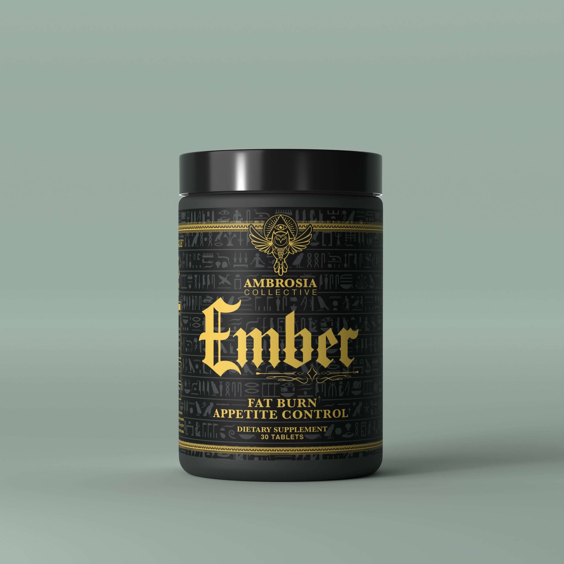 Ember Fat Burner dietary supplement container for fat burn and appetite control.
