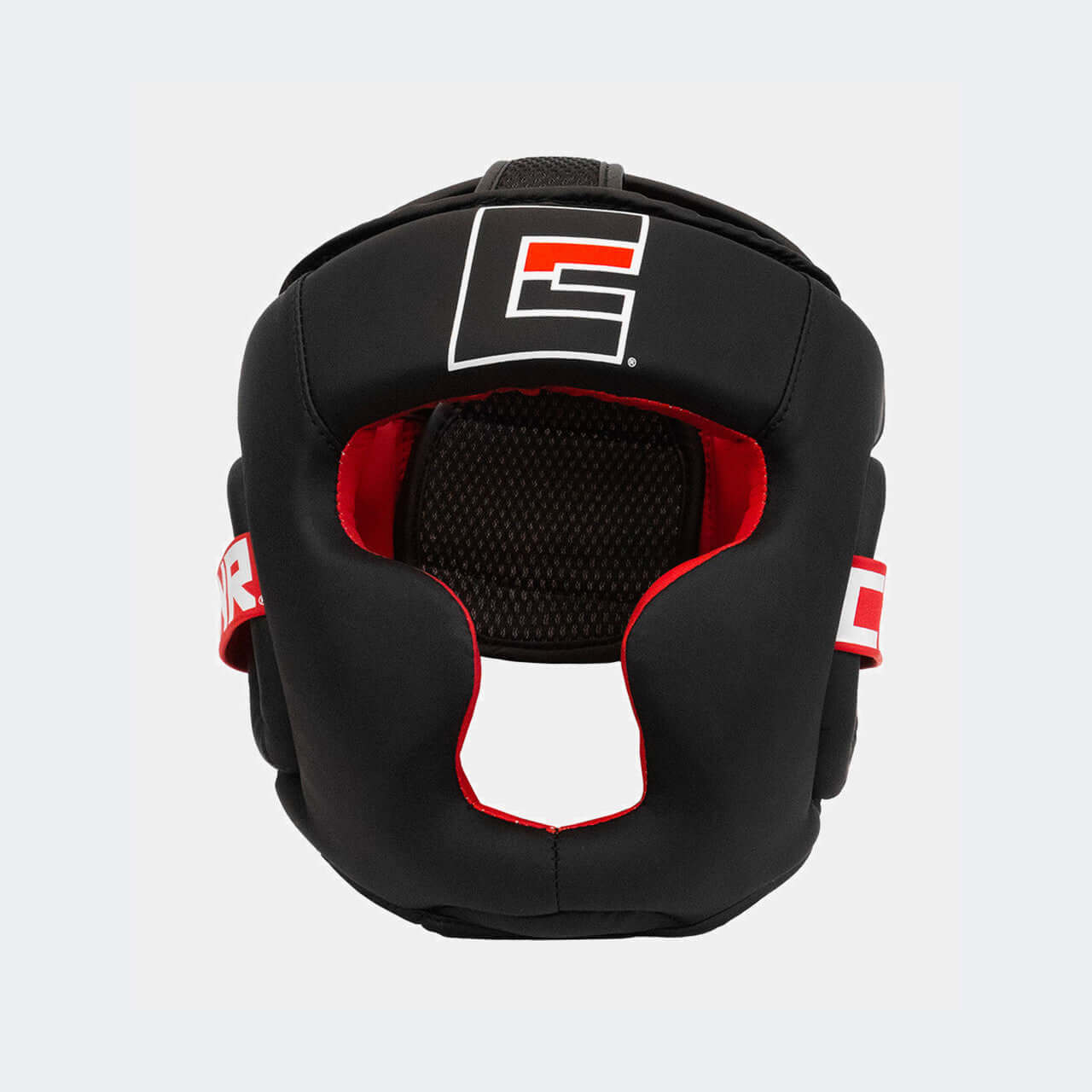 Kid’s Pro Sparring Headgear by COMBAT CORNER - black and red design for young fighters