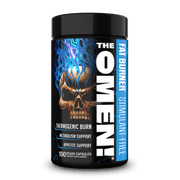 The Omen Stim-Free Fat Burner - 100 vegan capsules for thermogenic burn, metabolism support, and appetite control.