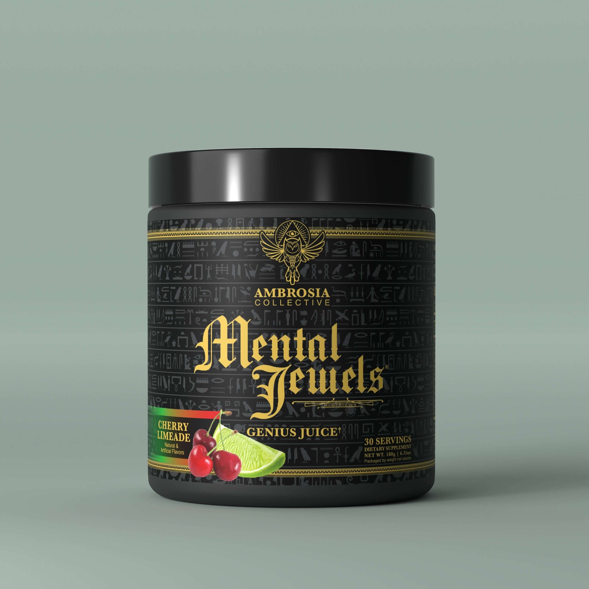 Mental Jewels - Cognitive Enhancement Powder in Cherry Limeade flavor by Ambrosia Collective.