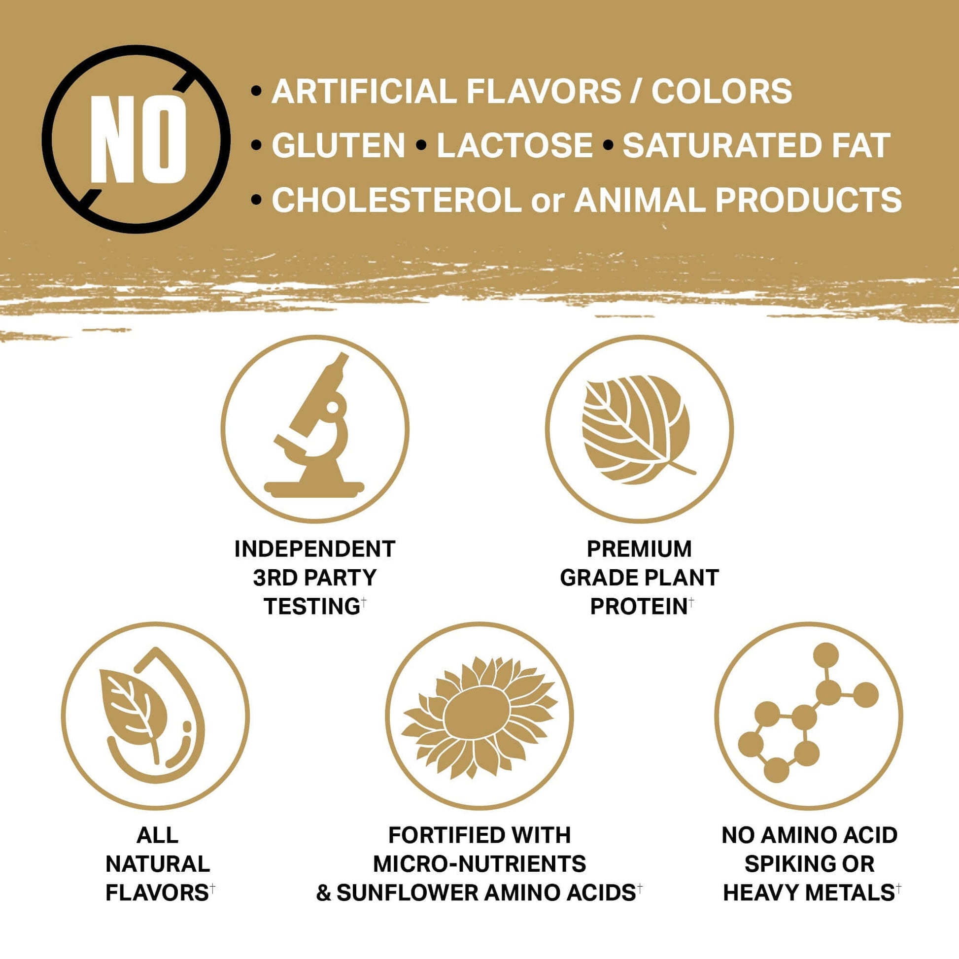 No artificial flavors, gluten, lactose; Planta - Premium Plant Protein features natural ingredients and quality assurance.