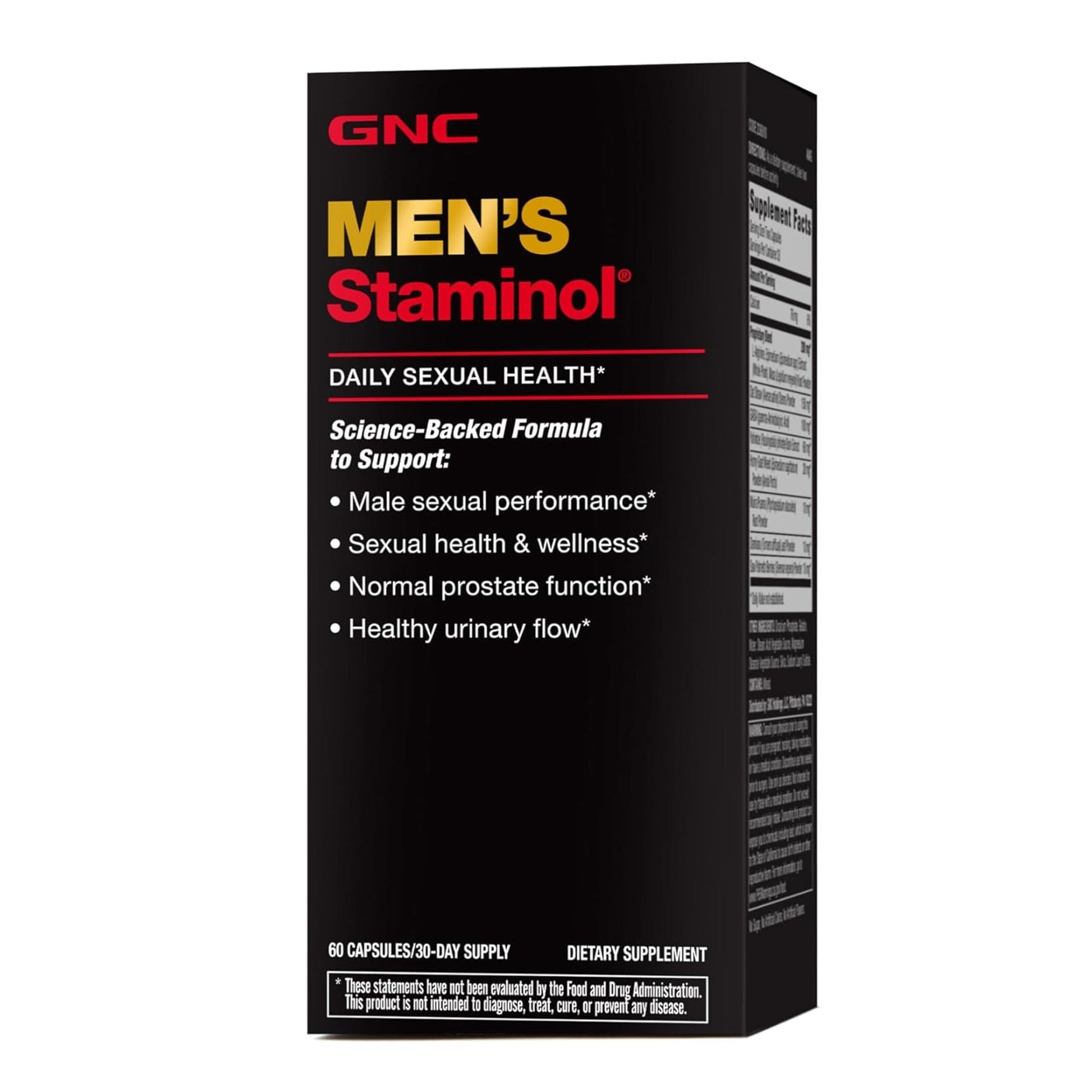 GNC Men’s Staminol - 60 Capsules dietary supplement for male sexual health and wellness