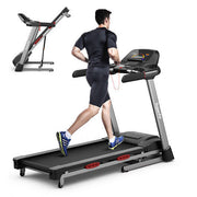 4.75 HP Folding Treadmill with Auto Incline and 20 Preset Programs-Black-0