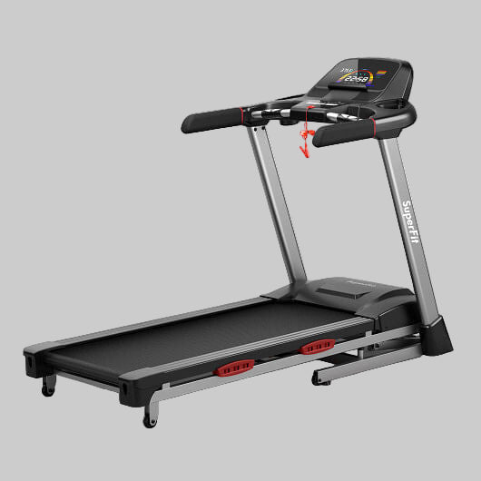 4.75 HP Folding Treadmill with Auto Incline and 20 Preset Programs-Black-4