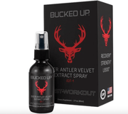 Bucked Up Deer Antler Velvet Spray Recovery & Performance Support for muscle growth and recovery.