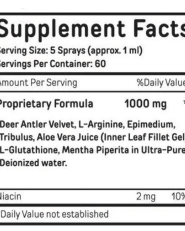 Bucked Up Deer Antler Velvet Spray Recovery & Performance Support