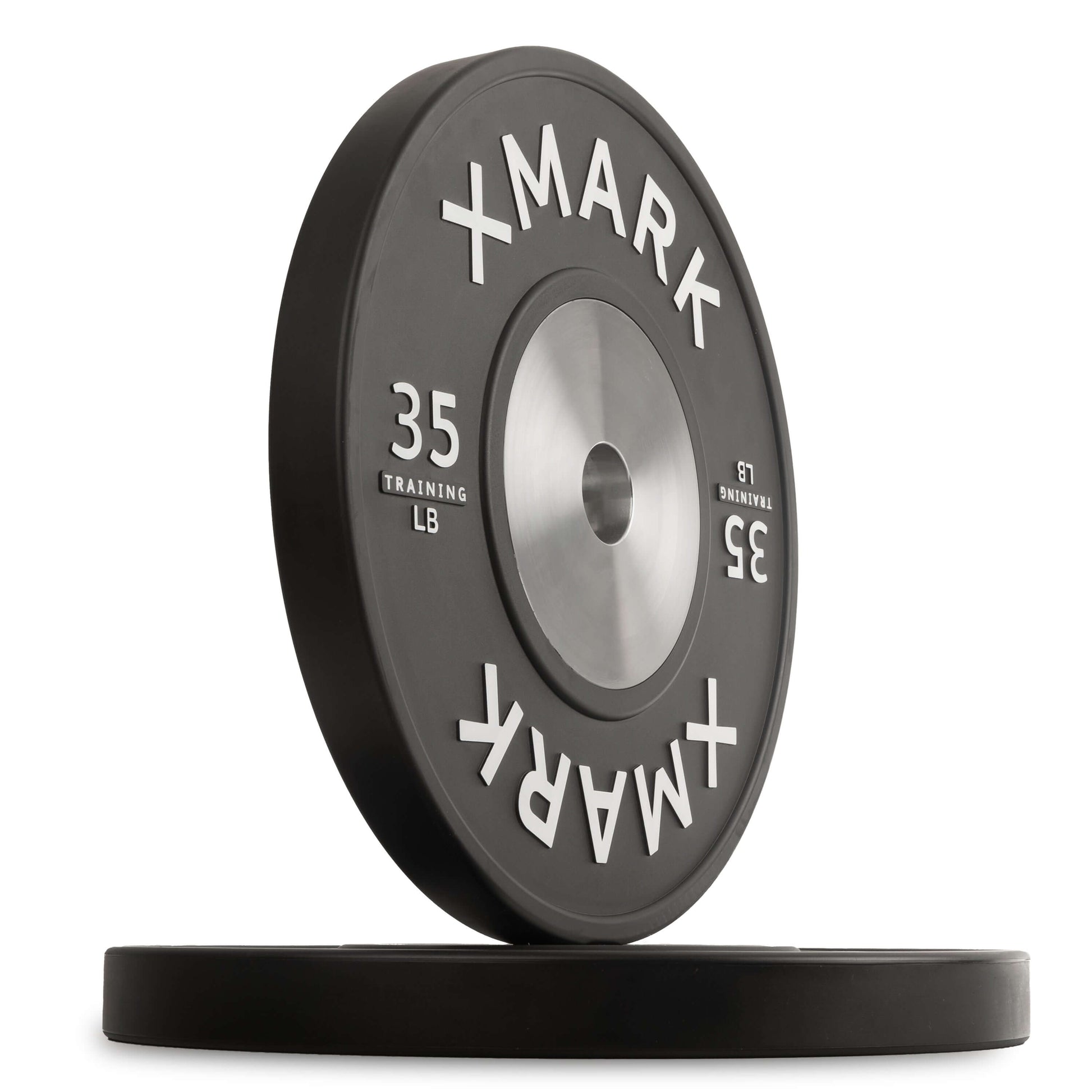 Black Premium IWF Training Bumpers LB Pairs and Sets displayed with Xmark emblem and weight details.